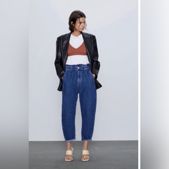 Zara Jeans Zara Paper Bag Jeans Poshmark